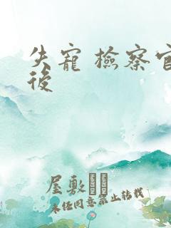 失宠 检察官皇后