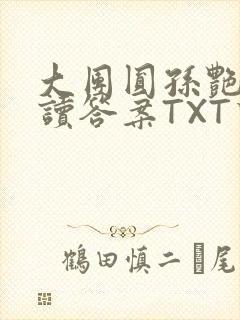 大团圆孙艳梅阅读答案TXT下载