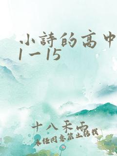 小诗的高中日记1一15