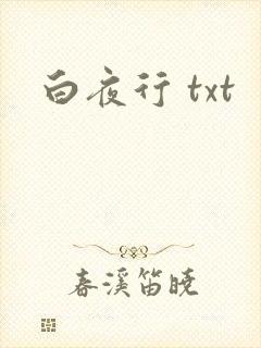 白夜行 txt