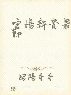 官场新贵最新章节