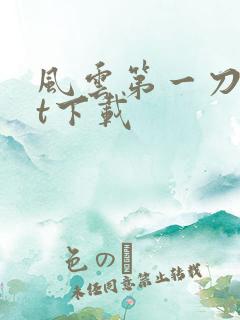 风云第一刀txt下载