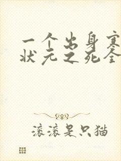 一个出身寒门的状元之死全文