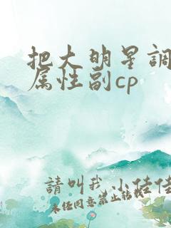 把大明星调成专属性副cp