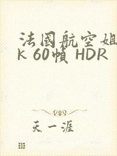 法国航空姐 4k 60帧 HDR