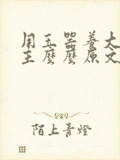 用玉器养大的公主么么原文