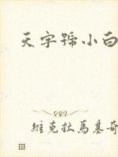 天字号小白脸