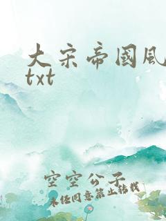 大宋帝国风云录txt