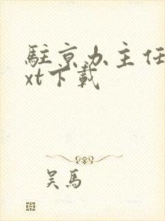 驻京办主任2txt下载