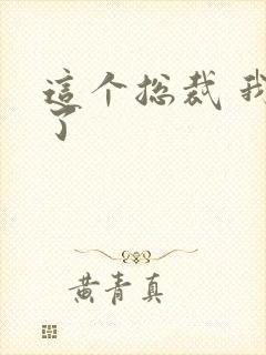 这个总裁 我要了