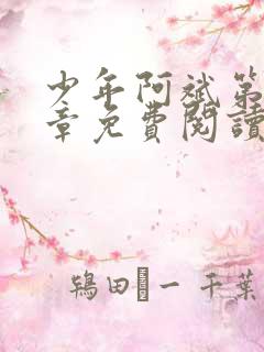 少年阿斌第13章免费阅读