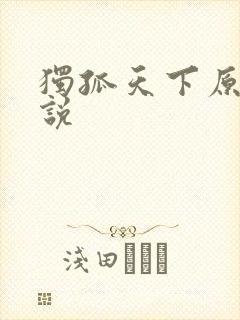 独孤天下原著小说