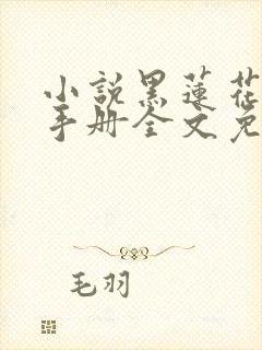 小说黑莲花攻略手册全文免费阅读