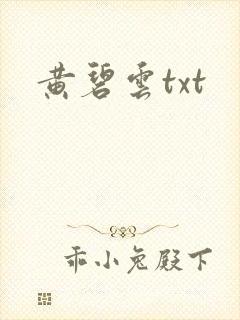 黄碧云txt