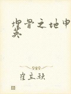 埋骨之地申屠奎英