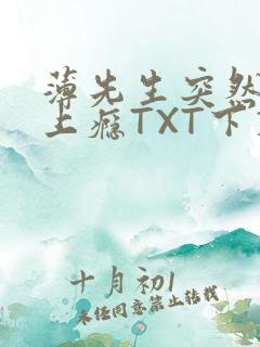 薄先生突然黏她上瘾TXT下载