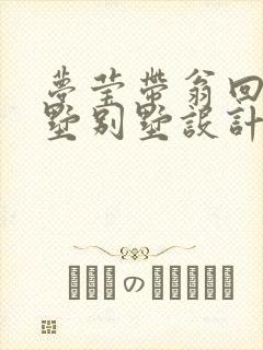 梦莹带翁回乡别墅别墅设计