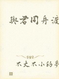 与君同舟渡小说