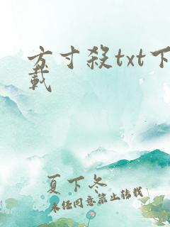 方寸杀txt下载