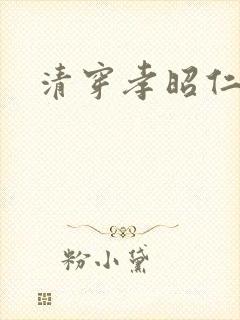 清穿孝昭仁皇后