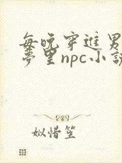 每晚穿进男神的梦里npc小说