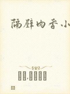 隔壁肉香小说