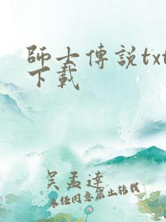 师士传说txt下载