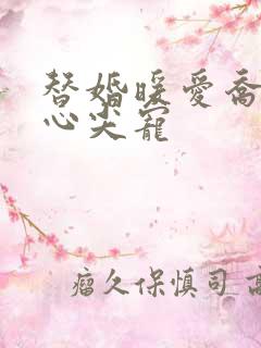 替婚暖爱乔少的心尖宠