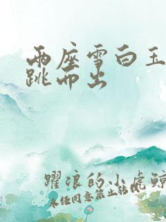 两座雪白玉峰弹跳而出