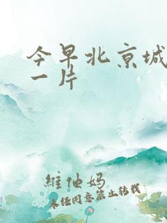 今早北京城哭声一片