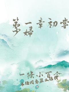 第一章初尝极品少妇