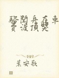 骆闻舟在车里把费渡顶哭