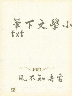 笔下文学小说网txt