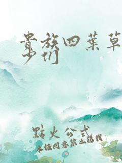 贵族四叶草的恶少们