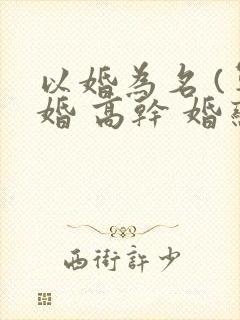 以婚为名 (军婚 高干 婚恋)