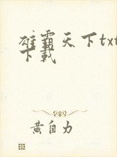 雄霸天下txt下载