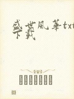 盛世风华txt下载