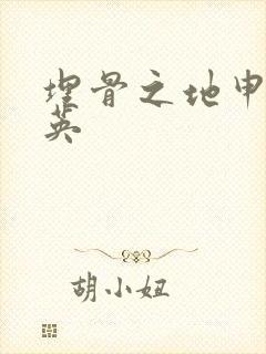 埋骨之地申屠奎英