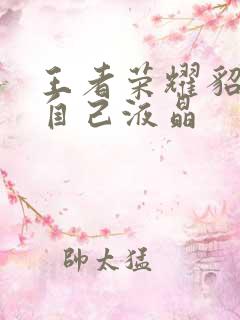 王者荣耀貂蝉喝自己液晶