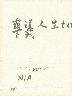 霸道人生txt下载