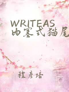 WRITEAS内塞式猫尾