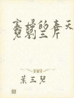 寡妇的春天白花儿刘三斤