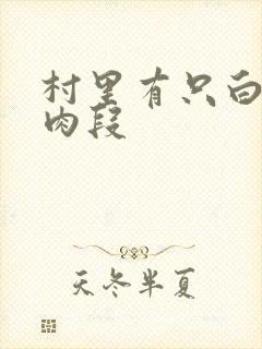 村里有只白骨精肉段