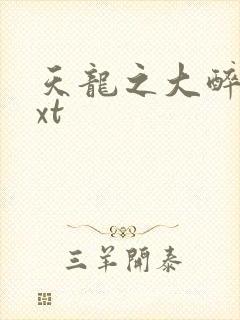 天龙之大醉侠txt