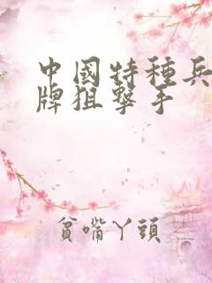 中国特种兵之王牌狙击手