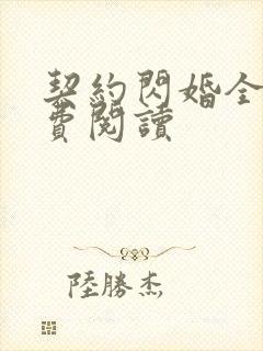 契约闪婚全文免费阅读