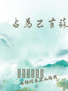 占为己有苏静初