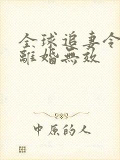 全球追妻令老婆离婚无效