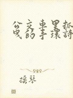 公交车里抓着摇曳的手环诗情