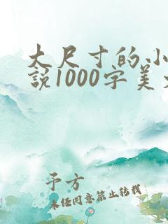 大尺寸的小黄说说1000字美文